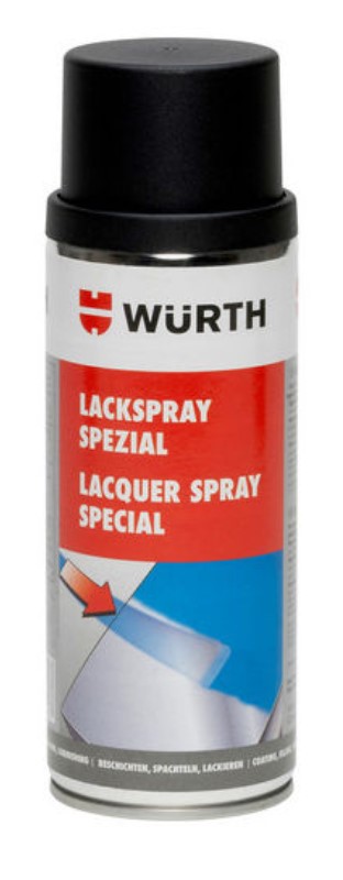 SPRAYLAKK SORT MATT ->650° RAL 9005 400ML WÜRTH