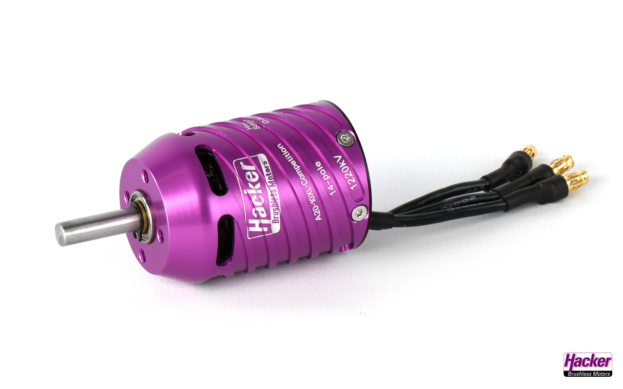 HACKER A20-10XL COMPETITION KV1220 OUTRUNNER MOTOR - Bilde 1