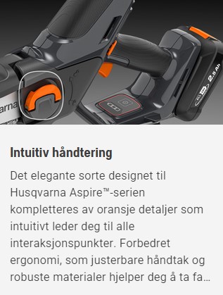 HUSQVARNA ASPIRE PE5-P4A GRENSAG U/BAT.OG LAD. - Bilde 3