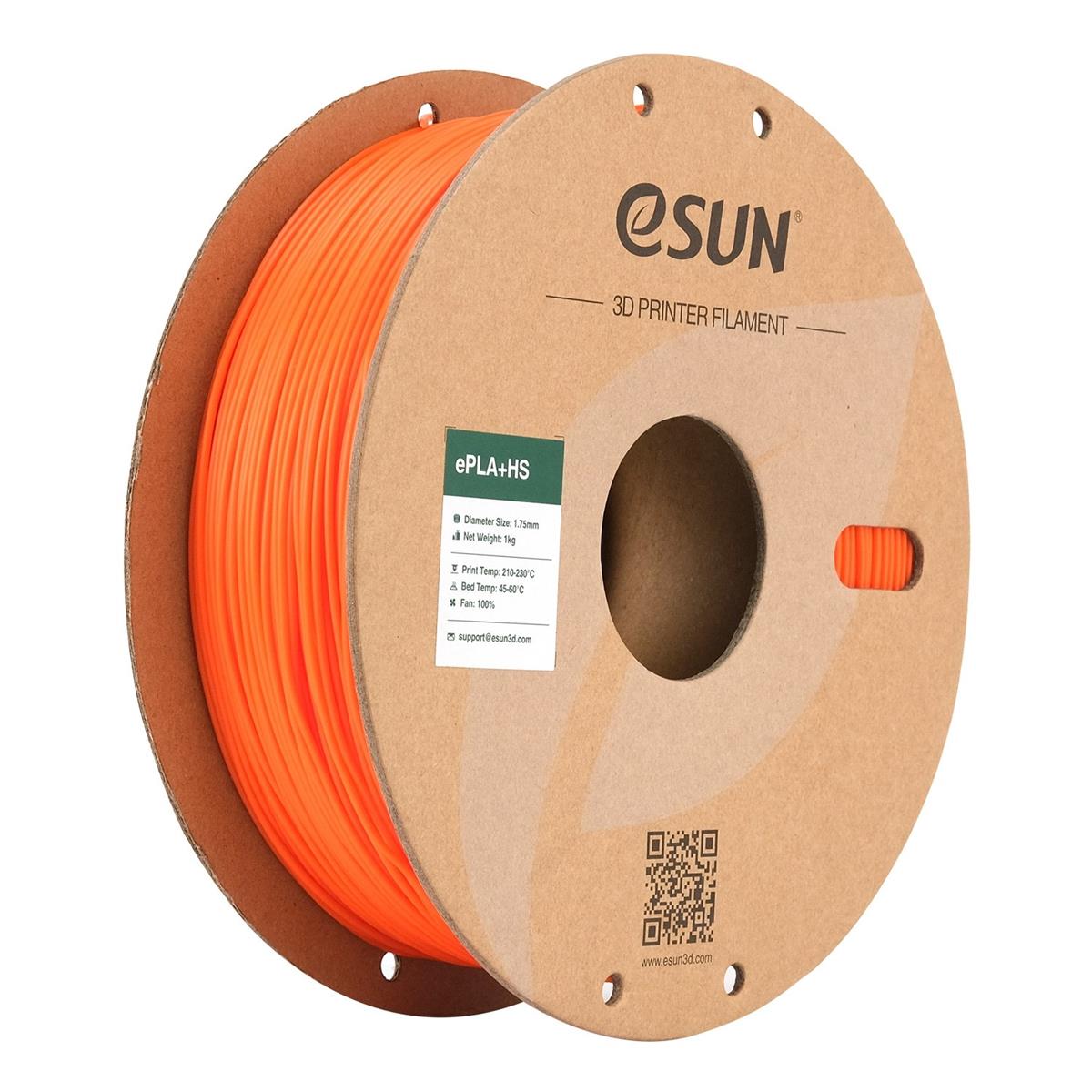 eSUN PLA+ HS 1.75mm - 1kg - Orange - Bilde 1