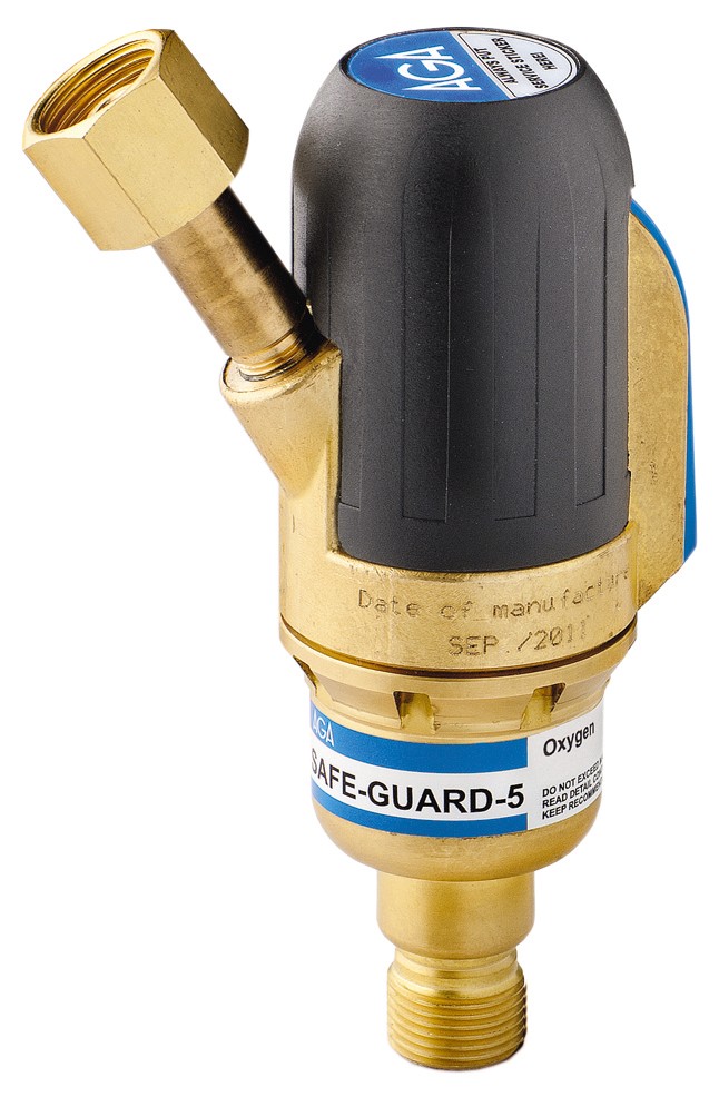 TILBAKESLAGSSIKRING OKSYGEN SAFE-GUARD-5 - AGA