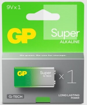 v02_D66DAFADA74FD6C9C0119768A11EF9DE.jpg BATTERI 9V ALKALINE - GP SUPER