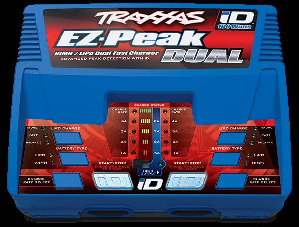 TRAXXAS EZ-PEAK DUAL 8A NIMH/LIPO LADER 2972GX