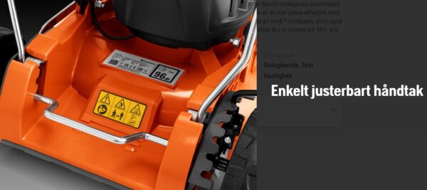 HUSQVARNA LB246PI U/BAT. OG LADER BIOKLIPPER SELVGÅENDE - Bilde 3