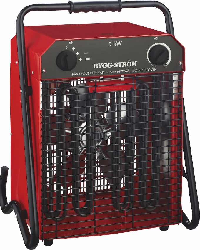 BYGGVIFTE, M/STATIV, 9KW, 400V, RØD, IP44