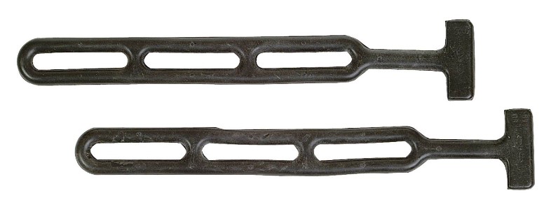 KAPELLSTROPP GUMMI 290MM 2PK - 3 ØYER SVART - MILLERS