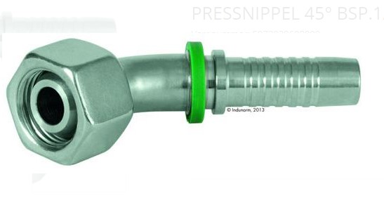 Pressnippel 45° bsp.3/4 x 3/4
