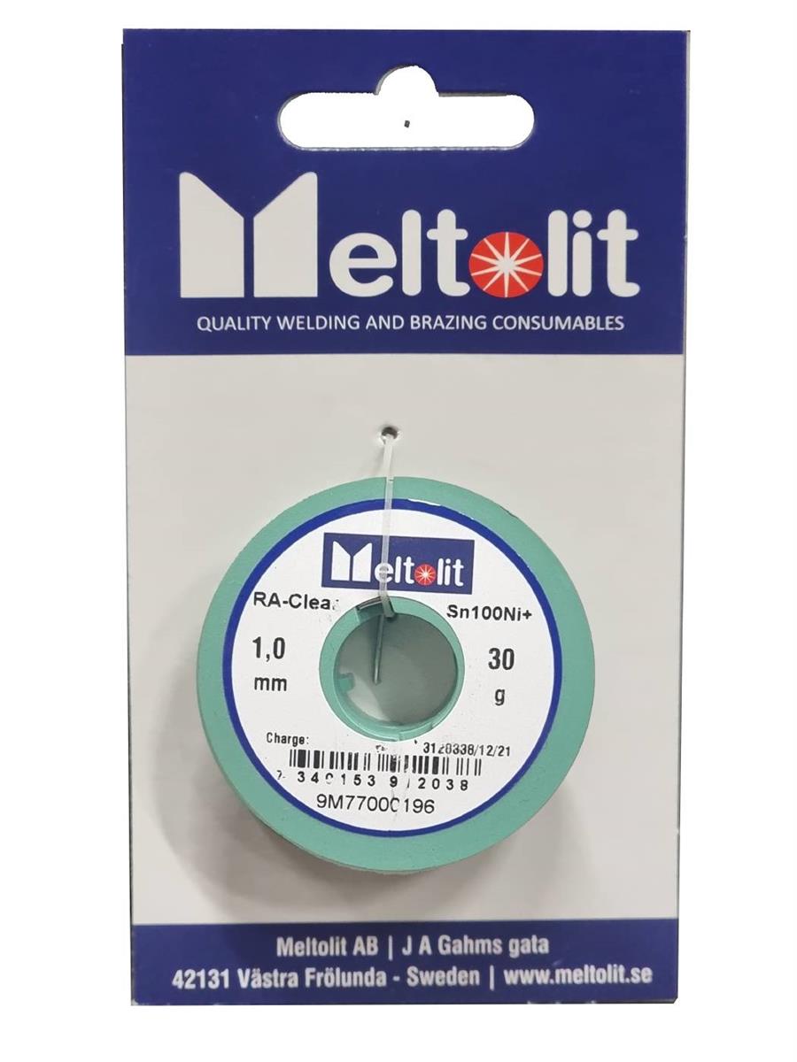 LODDETINN SN100NI+ RA CLEAR 1MM 100G - MELTOLIT - Bilde 1