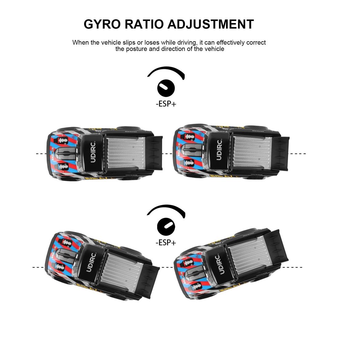 UDI PANTHER SPEED/DRIFT GYRO 4WD 1/16 BRUSHLESS - Bilde 9
