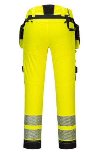 DX442 - DX4 HI-VIS HÅNDTVERKSBUKSE GUL/SORT - PORTWEST - Bilde 2