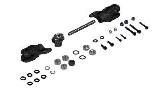 TAIL ROTOR HUB SET WITH BLADE HOLDER LOGO XXTREME
