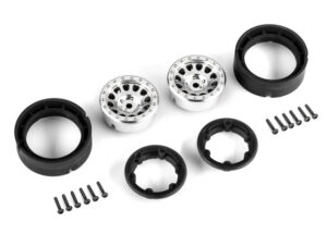 FELG BEADLOCK 1,0" SATIN-CHROME TRX-4M - TRAXXAS