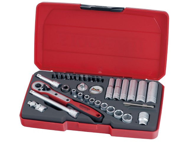 PIPENØKKELSETT 1/4" T1436 - TENG TOOLS