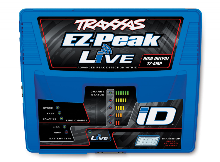 TRAXXAS EZ-PEAK LIVE 12Ah LADER + 1 x 4S-5000mAh-14,8V BATT