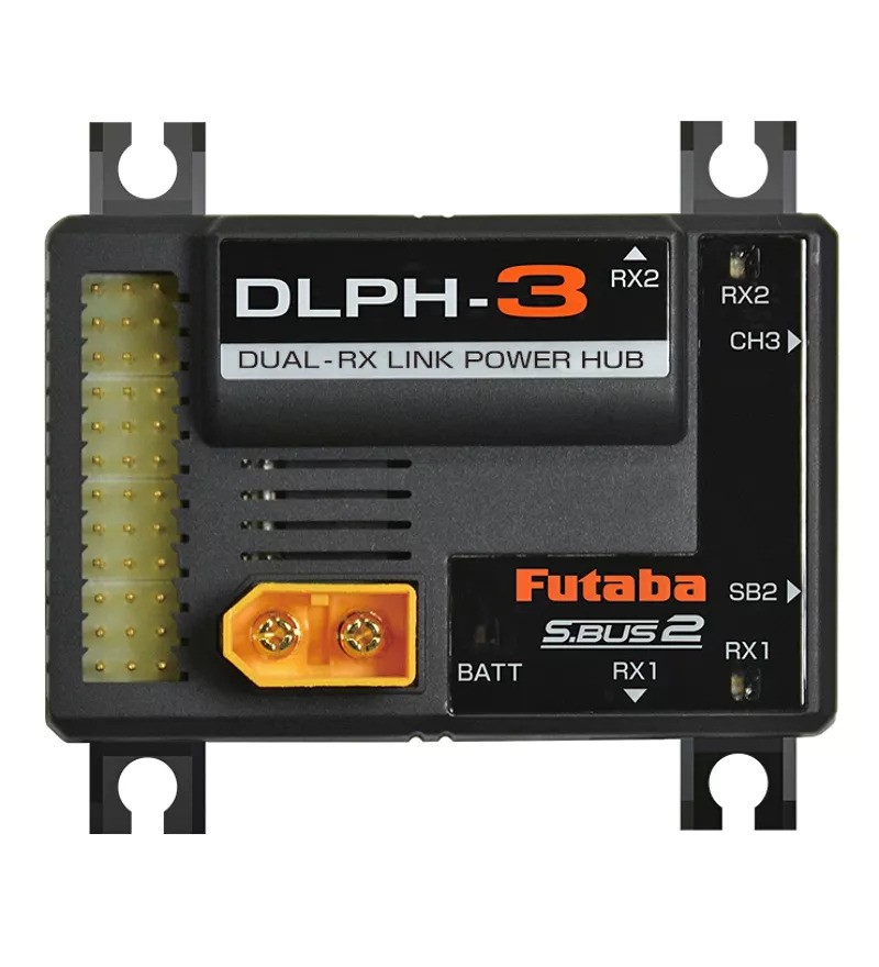 FUTABA DUAL RX LINK POWER HUB DLPH-3