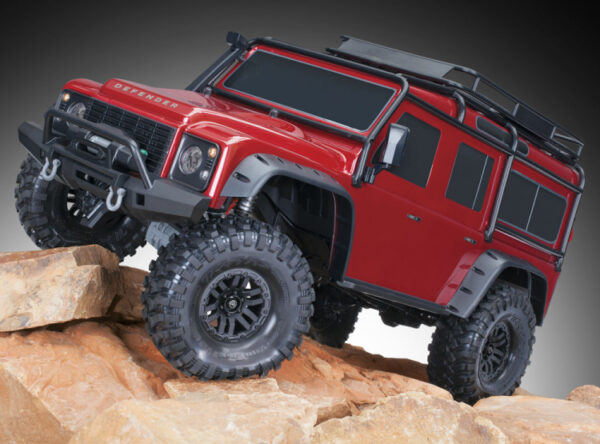 LAND ROVER DEFENDER SCALE & TRAIL 4WD RØD- TRAXXAS (TRX82256-4-RED) - Bilde 11