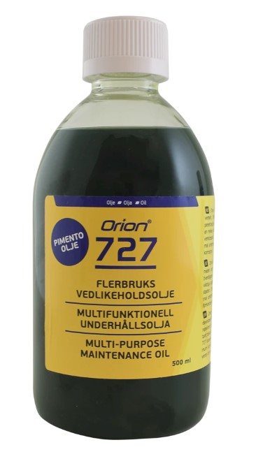 ORION 727 VEDLIKEHOLDSOLJE M/ JAMAICA BASE FLASKE 0,5L