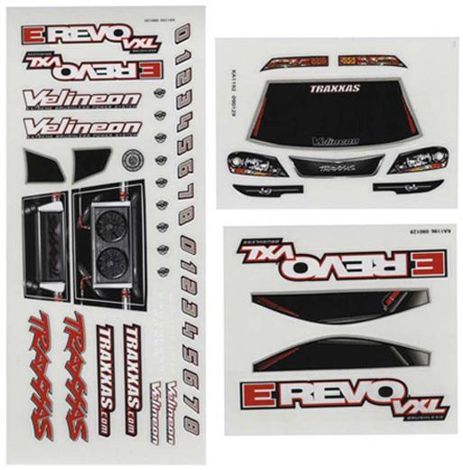 DECAL SHEETS 1/16 E-REVO VXL - TRAXXAS