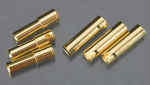 4MM BULLET CONNECTOR 16G/13G 75A  (3) - CASTLE CREATION