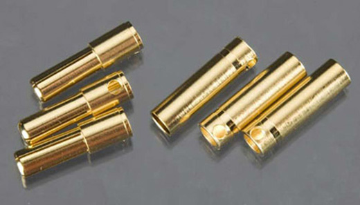 4MM BULLET CONNECTOR 16G/13G 75A (3) - CASTLE CREATION