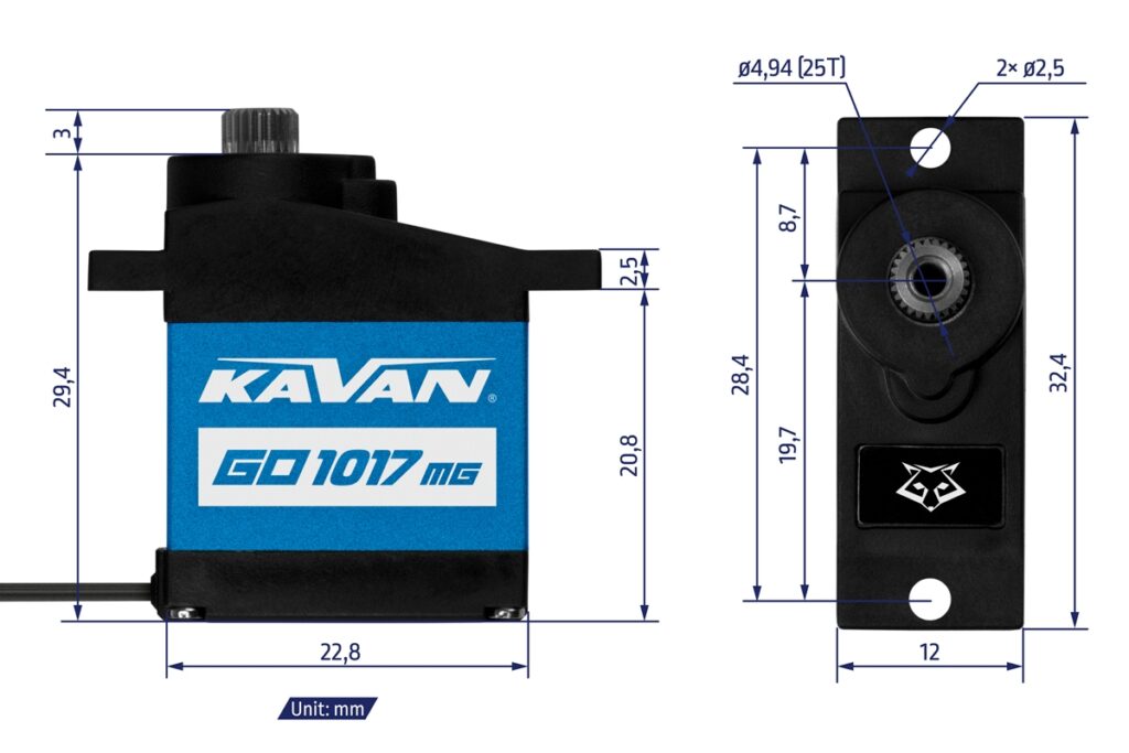 KAVAN GO-1017MG DIGITAL MICRO SERVO