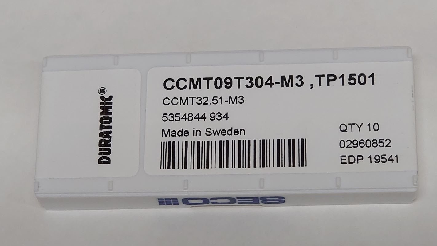 SKJÆR CCMT09T304-M3 TP1501 - SECO - Bilde 6