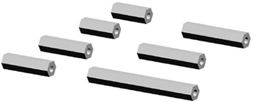 HEX BOLTS ALU LOGO 10/400