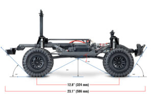 LAND ROVER DEFENDER SCALE & TRAIL 4WD RØD- TRAXXAS (TRX82256-4-RED)
