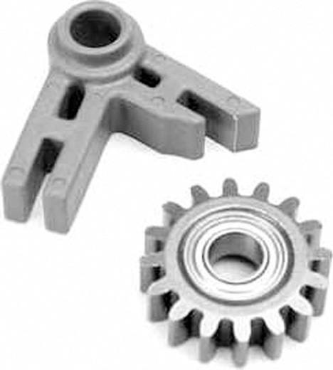 GEAR, IDLER/ IDLER GEAR SUPPORT/ BEARING (PRESSED IN) - TRAXXAS