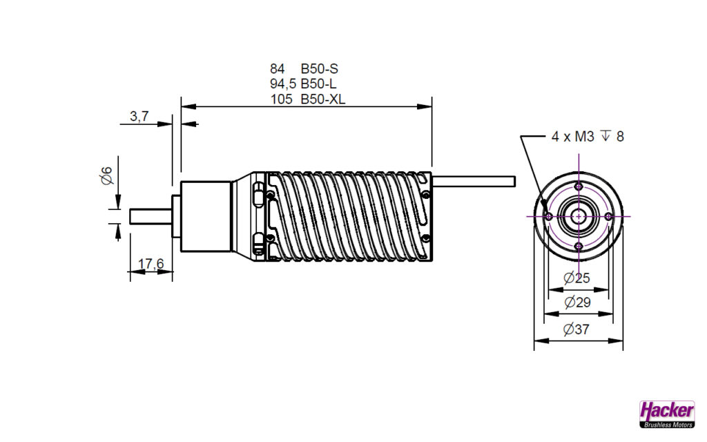 HACKER B50-9L COMPETITION 6,7:1 KV2430