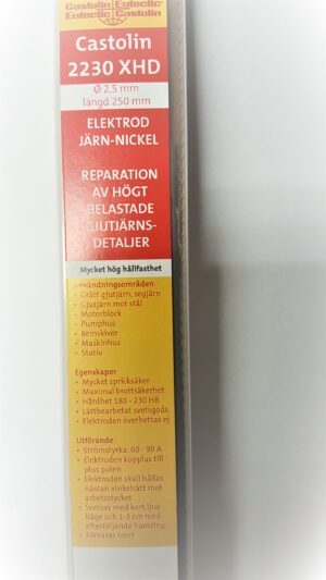 STØPEJERNSELEKTRODE CAST.2230XHD 2,5MM PK.À 5 STK PINNER