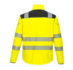 v02_F44E54B37190EDF67B30C562AB7B0113.jpg T402 - PW3 HI-VIS SOFTSHELL JAKKE GUL/SORT - PORTWEST
