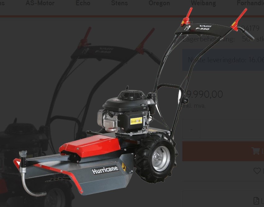 ARIENS HURRICANE F550 SLÅMASKIN HONDA MOTOR