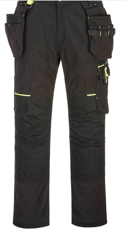 T706 - WX3 ECO STRETCH HÅNDVERKERBUKSE SORT - PORTWEST