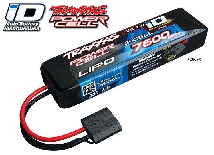 TRAXXAS 7,4V 7600MAH 2S M/TRX-PLUGG