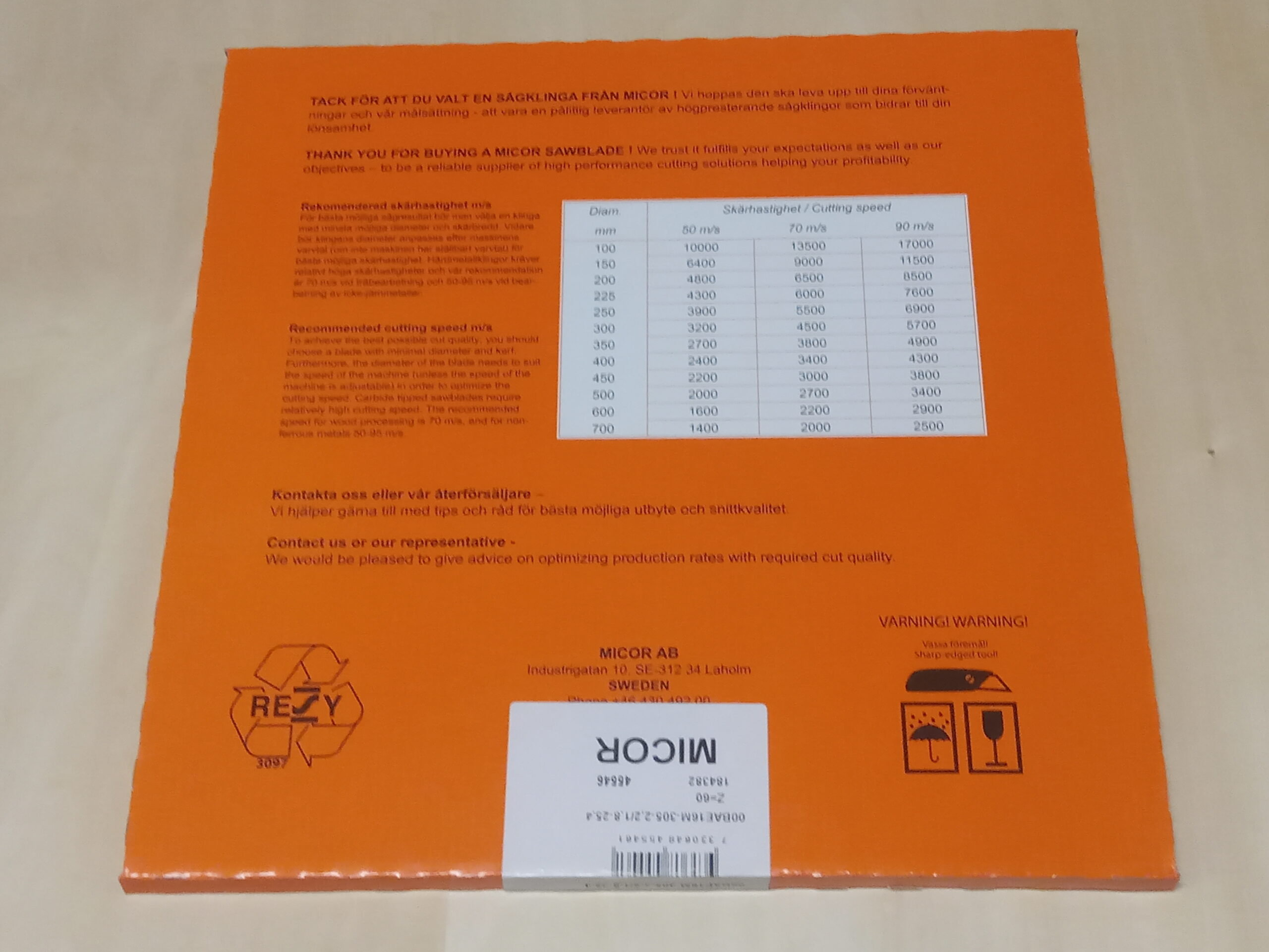 KAPPEBLAD DRYCUT 305X2.2X25.4/6 - MICOR - Bilde 3