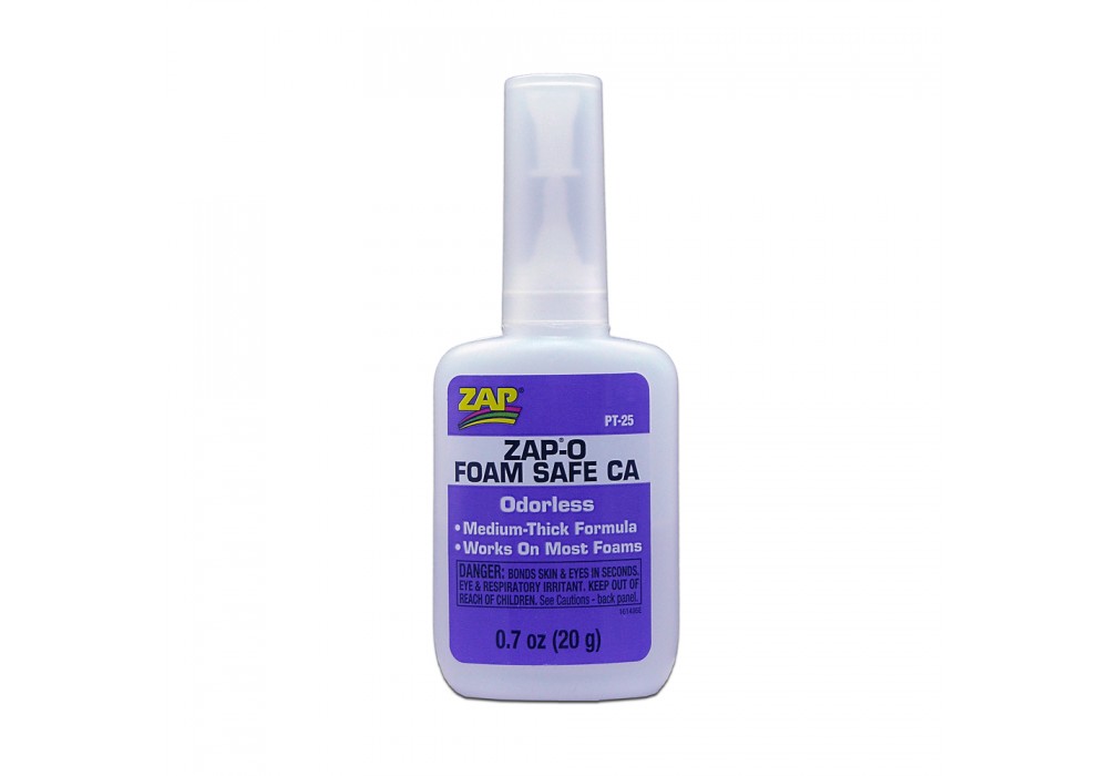 CA ZAP-O FOAM SAFE LYNLIM - 20GR. - PASSER TIL DEPRON