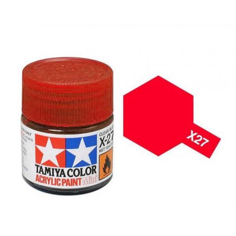 TAMIYA X-27 CLEAR RED ACRYLIC