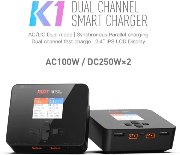 ISDT K1 12/220V 6S 10A SMART CHARGER - Bilde 3