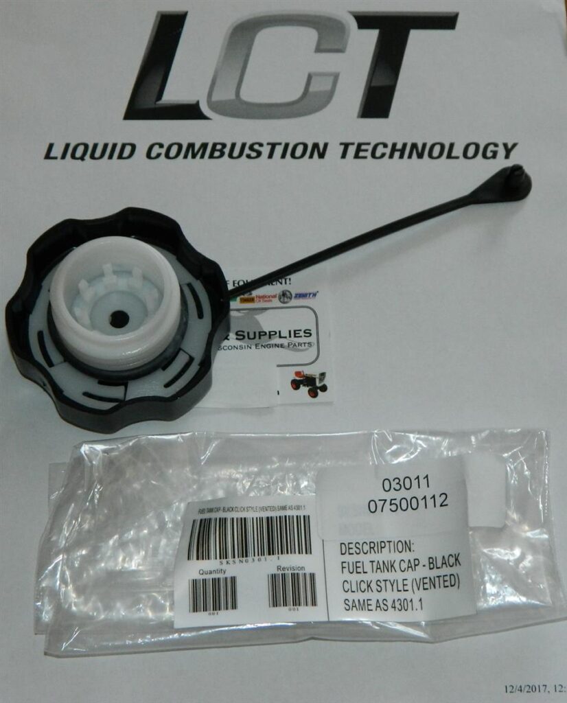 TANKLOKK BENSIN SORT LCT / AX MOTOR ARIENS