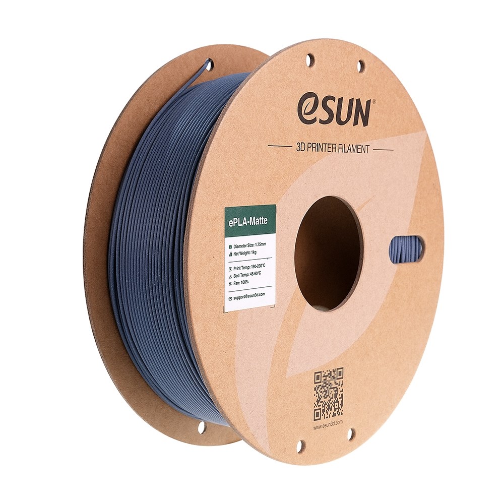 eSUN PLA_MATTE 1.75mm 1kg - DARK GREY